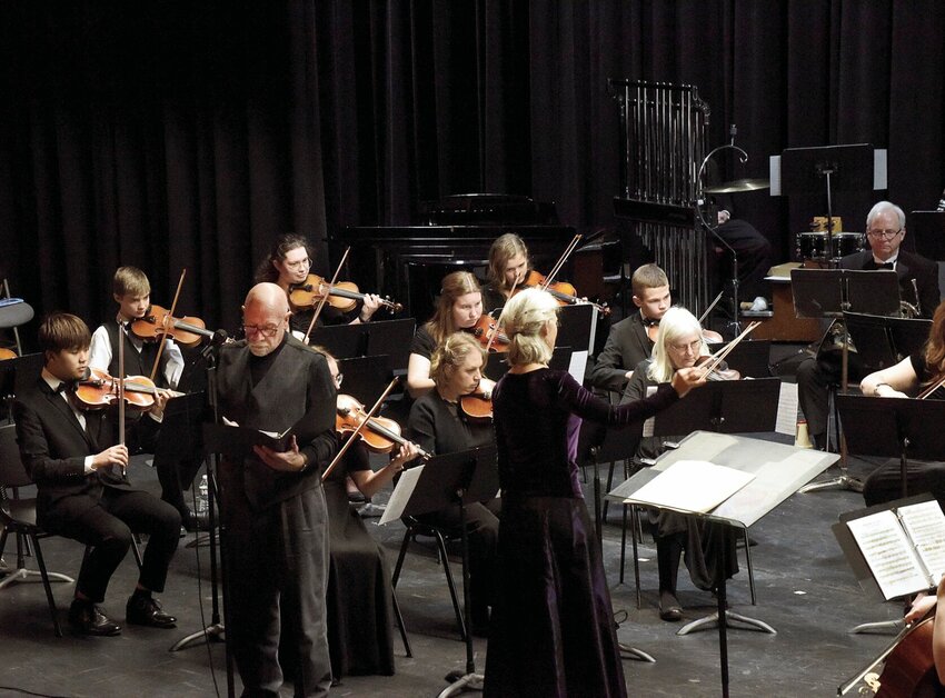 Dr. Jerrode Marsh leads the Sedalia Symphony in a performance last season. The 89th Symphony season opens at 7:30 p.m. Monday, Oct. 16, with the theme &ldquo;Come to the Emerald Isle.&rdquo;   File photo by Faith Bemiss-McKinney | Democrat