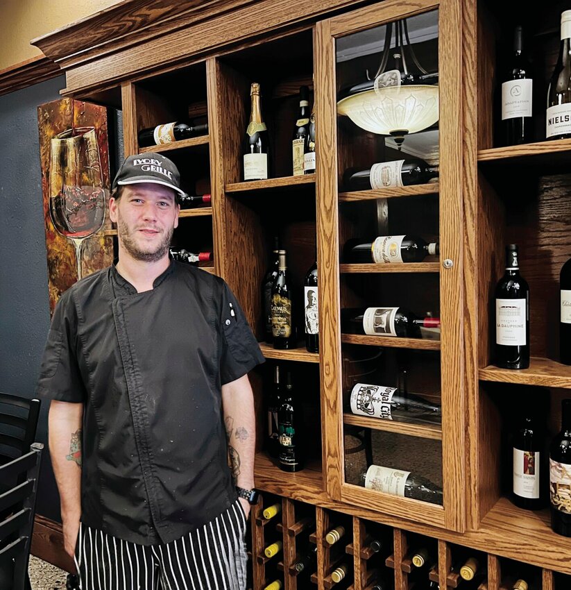 Chef Aaron Barta is the new chef at the Ivory Grille. Barta and his family moved to Sedalia recently, and he&rsquo;s been at the restaurant for about a month.   Photo by Faith Bemiss-McKinney | Democrat