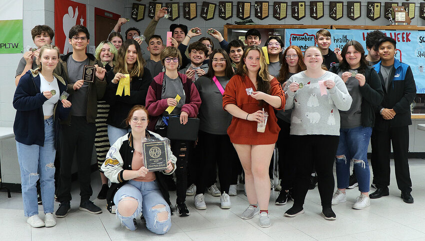 The Smith-Cotton High School Math Team captured first place overall on Nov. 4 at the Warrensburg Math Relay.   Photo courtesy of Sedalia School District 200