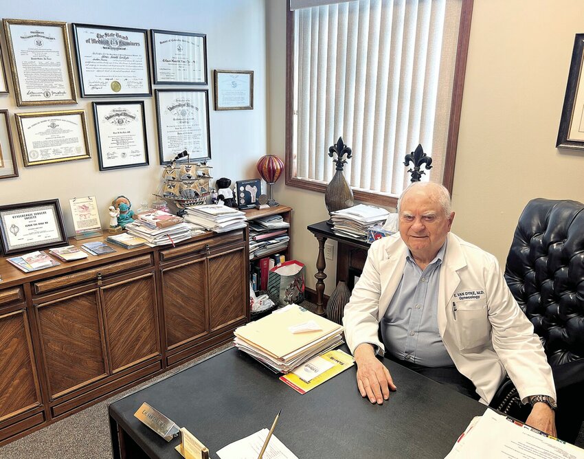 Longtime OB/GYN physician Dr. Elmer Van Dyke, 89, will retire at the end of the month and close his private practice office. Van Dyke has practiced in Sedalia for almost six decades. &quot;I've seen people, sometimes every year for 50 years,&quot; Van Dyke said. &quot;It's going to be a real change for me not to be able to see those people.&quot;   Photo by Faith Bemiss-McKinney | Democrat