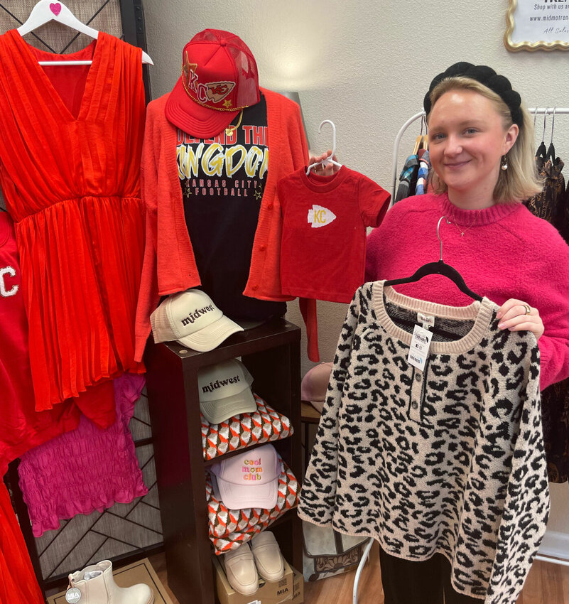 Ramey Kempton runs Designer's Touch Boutique, 509 S. Ohio Ave., with her mom, Sally Kempton, and aunt Julie Moore. Mostly interior design and gift items, they also carry some clothes like Mid Mo Trends and even some Chiefs gear.


Photo by Chris Howell | Democrat