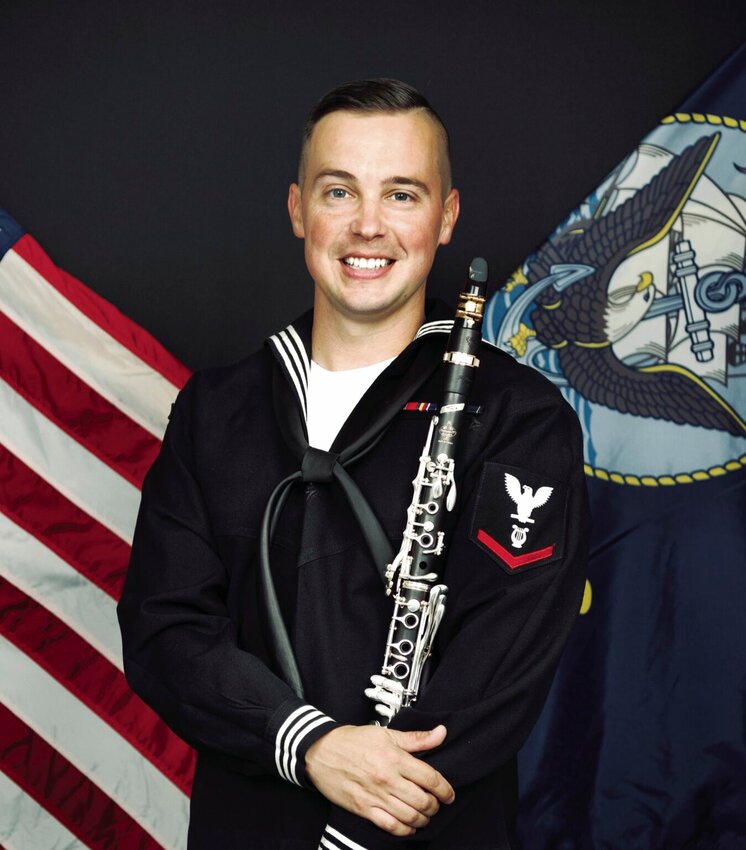 Marshall native and U.S. Navy Band&nbsp;clarinetist Third Class Brandon Pace will perform with the Marshall Philharmonic Orchestra on Sunday, April 14.&nbsp;   Photo courtesy of the Marshall Philharmonic Orchestra