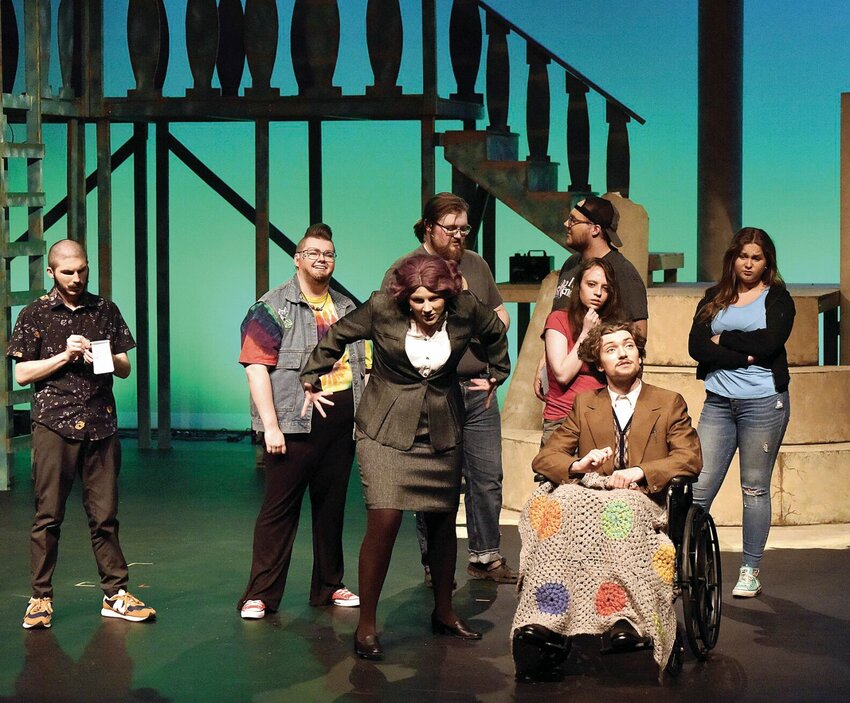 State Fair Community College theatre students perform Tuesday, April 23, during a dress rehearsal for the upcoming &quot;The Lightning Thief: The Percy Jackson Musical.&quot; The show opened Wednesday night and will continue through Sunday, April 28.   Photo by Faith Bemiss-McKinney | Democrat