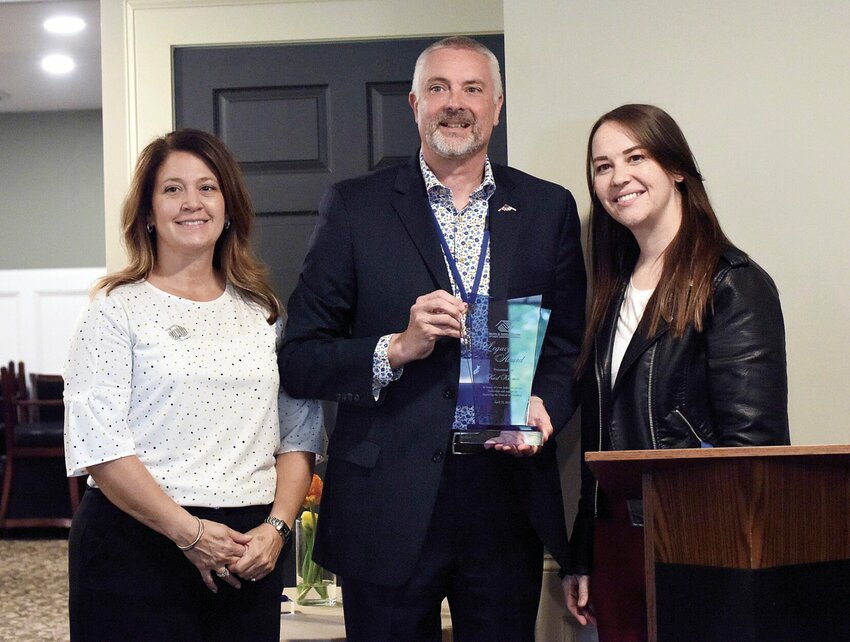 Karl Kramer, the recipient of the 2024 Boys and Girls Clubs of West Central Missouri Legacy Award, stands with Executive Director Brooke Wilkens, left, and Assistant Director of Development Gabby White on Thursday, April 25. The awards were presented during a breakfast event at the Sedalia Country Club.


Photo by Faith Bemiss-McKinney | Democrat