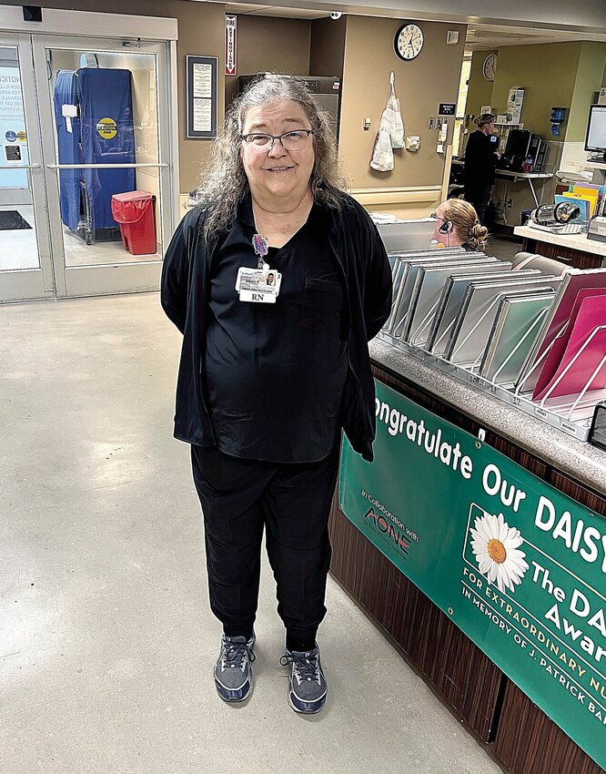 Military veteran Gwen Fields, RN, the patient care coordinator at Bothwell Regional Health Center, received her nursing degree in 1985. She has worked at Bothwell for 25 years.   Photo by Faith Bemiss-McKinney | Democrat
