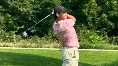 Smith-Cotton&rsquo;s Carter Robinson tees off at the Missouri Golf Association&rsquo;s Junior Tour Event at Sedalia Country Club Monday, July 15. Robinson finished in a tie for third with a six-over 76.   Photo courtesy of Craig Harvey