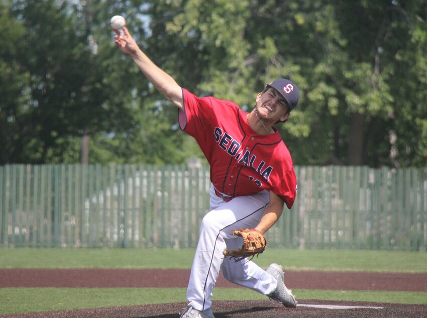 Travelers pitcher Josh Hagle pitches the ball during the Bill Dey Memorial Wood Bat Tournament championship game on June 30.


File photo by Jack Denebeim | Democrat