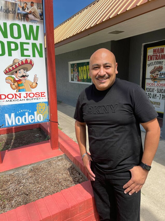 Blue Ramirez opened Don Jose Mexican Buffet at West Main Street and Grand Avenue in July. He said the buffet style allows customers to try items the might not normally order. Photo by Chris Howell | Democrat