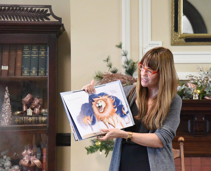 Former Sedalian Colter Jackson, now a children's author and illustrator living in New York City, read her new book, &quot;Everyday Brave,&quot; during a program on Saturday, Nov. 9, at the Sedalia Public Library. Jackson said the book teaches courage.   Photo by Faith Bemiss-McKinney | Democrat