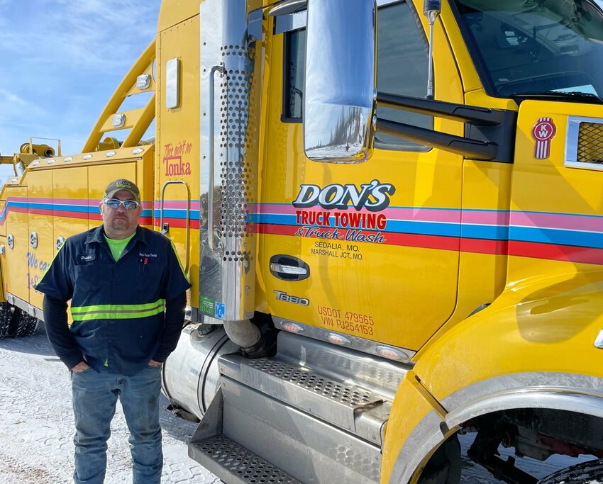 Dustin Fields, Wrecker Operator for Dons' Towing says some drivers are simply not able to safely drive in snow and ice. Good tires are a must in snow and the wrecker driver frequently uses tire chains to increase traction.


Photo by Chris Howell | Democrat