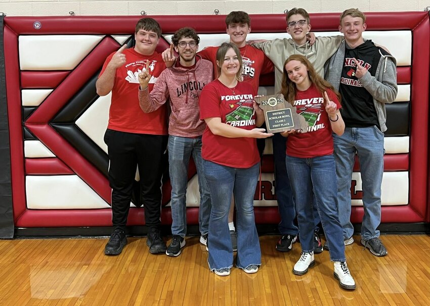 The The Lincoln R-2 Academic Team clinched a district title earlier this month. 


Photo courtesy of Lincoln R-2