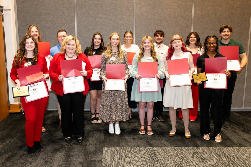 Fourteen students were selected for the 2025 Who&rsquo;s Who at UCM honor. Not pictured is Aka'Ne Tinsley.