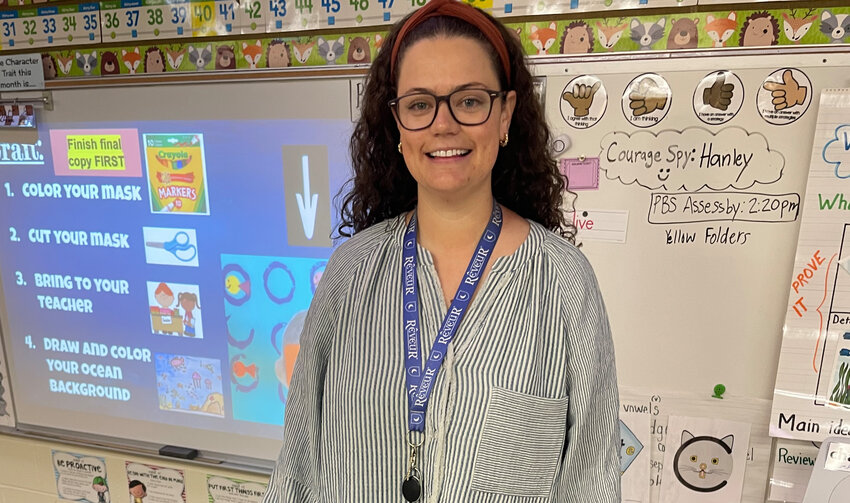 Second grade teacher Ali Burkholder says she loves teaching at Heber Hunt and enjoys the feeling when a student understands difficult concepts.