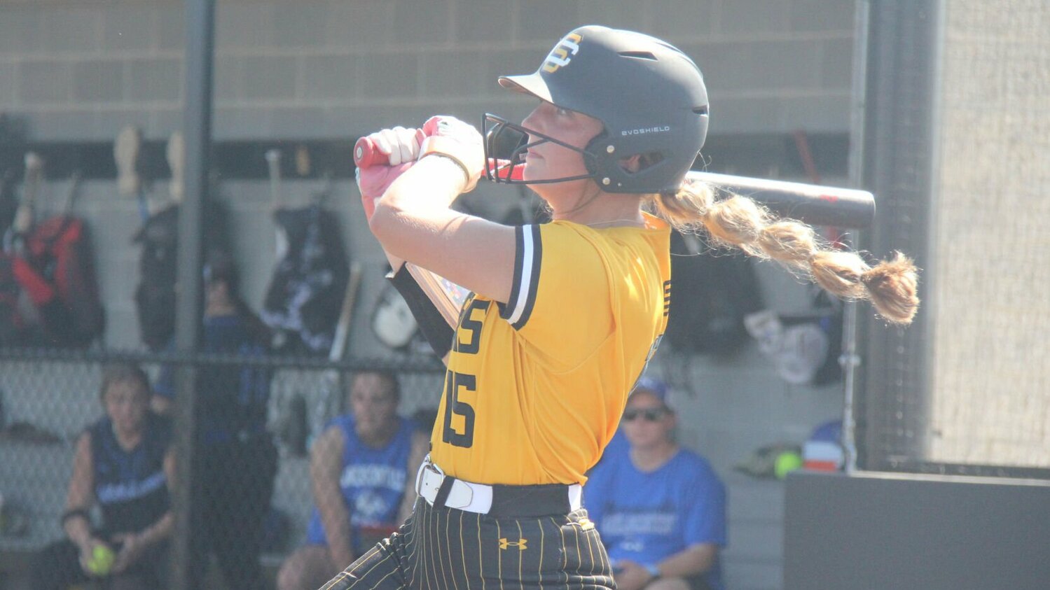 Freshman Bella Blackaby hits a home run against Harrisonville on Sept. 20. Blackaby hit a walk-off single against Eugene Tuesday, Oct. 15.


File photo by Jack Denebeim | Democrat