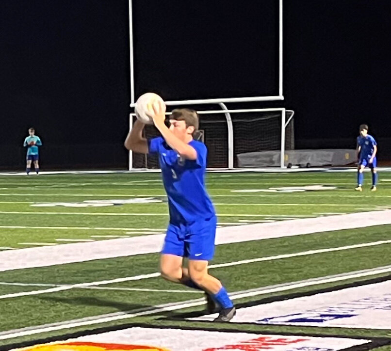 Kolby Themm (3) help fortify SCHS' defense that only conceded one goal Tuesday.