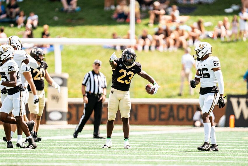 Brendon Harris (23) enters his 7th and final year of eligibility after transferring from Wake Forest.