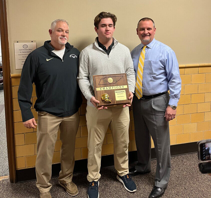 John Dryden (left) has the Eagles' Football program charging in the right direction.