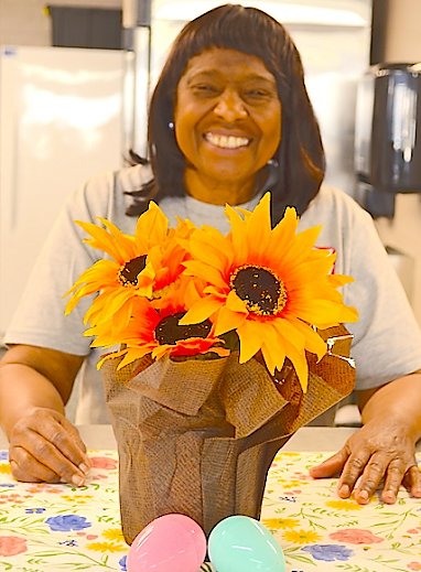 Gloria Johnson was all smiles, along with several other Shelbyville Community Soup Kitchen volunteers, during the open house held Sunday for the non profit&rsquo;s new facility at 336 South Cannon Boulevard. SCSK will begin serving meals to those in need on Tuesday, April 5, from the new building.