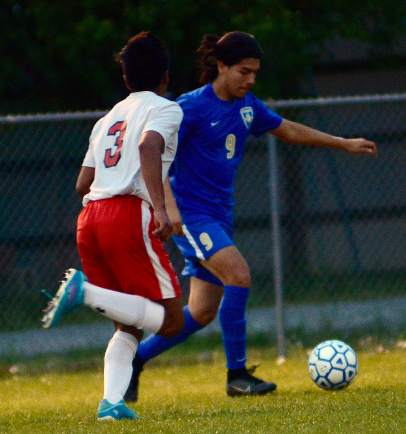 Shelbyville Central senior Edgar Solis scored a hat-trick after finding the back of the net three times in a district win at home over Coffee County on Tuesday night.