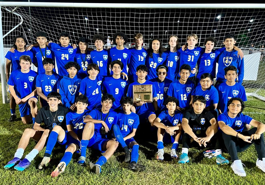 Shelbyville Central&rsquo;s Golden Eagle soccer team won the District 6-AAA Tournament with 3-0 victory over Coffee County on Thursday night.
