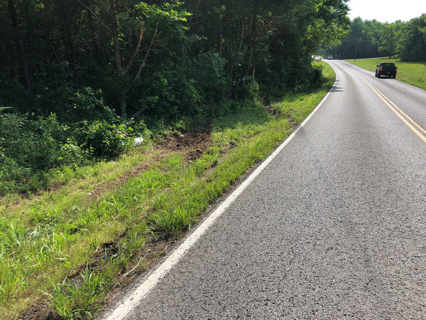Skid marks on the shoulder of Fairfield Pike show where Dakota &ldquo;Blaze&rdquo; Bryson and Joshua Adcock lost their lives late Saturday night in a single-vehicle crash.