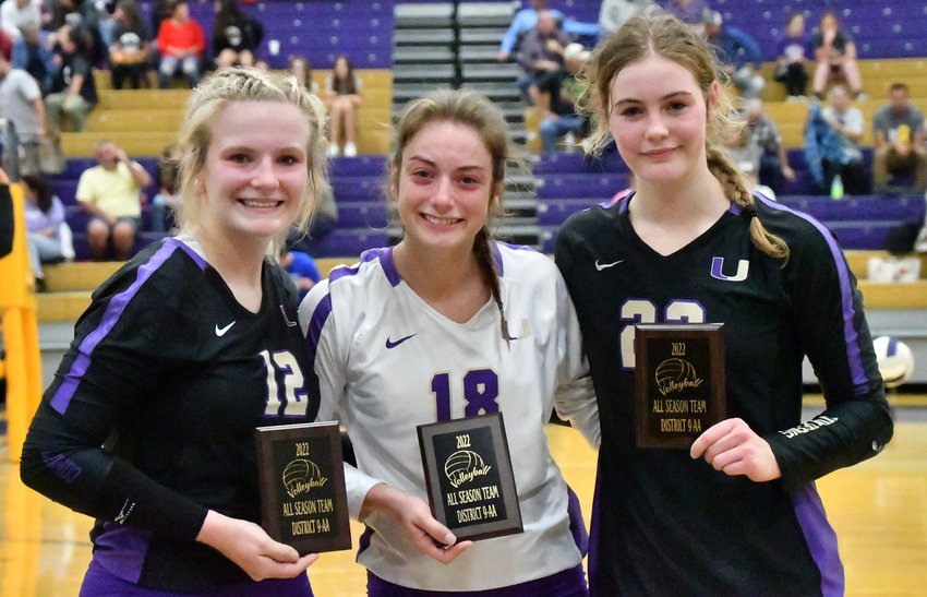 Named to the District 9-AA All Season team were Lizzy Beasley, Abi Brown, and M.J. Simmons.