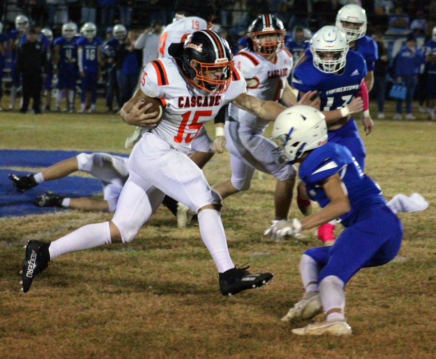 Connor Huie reached the 1,000 rushing yard mark on the season with his performance against Summertown.