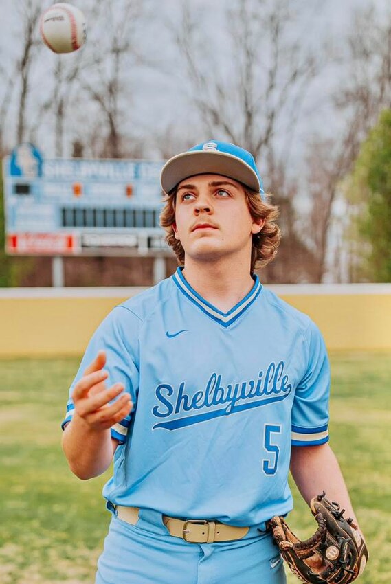 Shelbyville Central&rsquo;s Caden Thomas suffered a season ending hand injury his senior season but continues to play a major role in the success of the Golden Eagle baseball team.