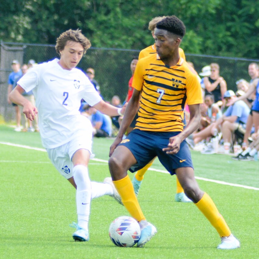 Webb School junior Chris Douglas makes a move to the goal against Boyd Buchanan TSSAA State Tournament action on Wednesday afternoon.