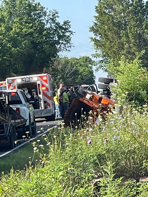 The Bedford County Fire Department along with EMS and the Sheriff&rsquo;s Office responded to an overturned tree-trimming truck shortly before 9 a.m., Monday. The accident occurred on El Bethel Road near Old Nashville Dirt Road with the truck landing on its side in the ditch. First Responders extricated the driver; injuries appeared to be minor.