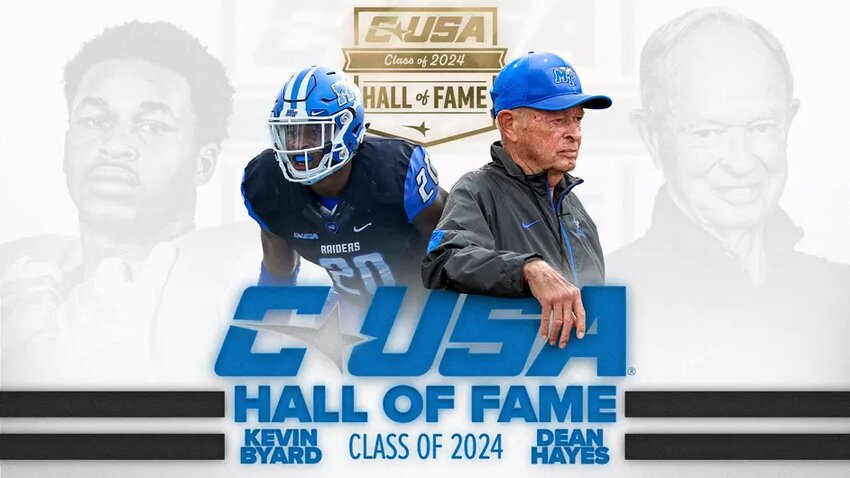 MTSU legends Kevin Byard and Dean A. Hayes were named to the CUSA HOF Class of 2024 on Monday.