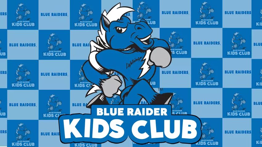 All Blue Raider fans 12 years old and younger can join the Blue Raider Kids Club for the 2024-25 academic year for only $25.