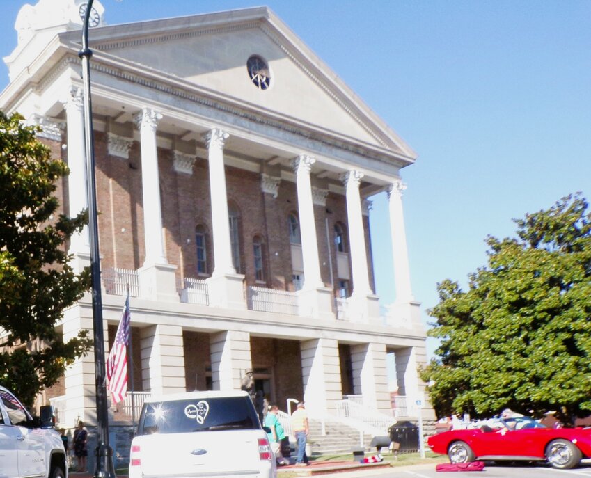 Historic Bedford County Courthouse  Recent Car Show Exhibit