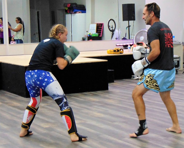 Entertainment at the meeting included a performance from Shane Wiggands and
Madison Pack of Tullahoma Thai Boxing.