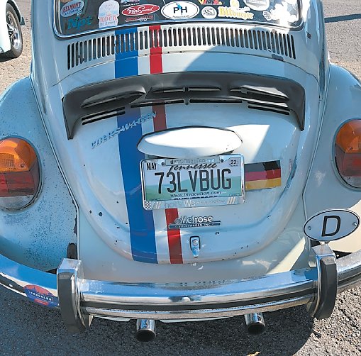 Remember the “Love Bug” movie? This ‘73 “Beetle” is a replica.