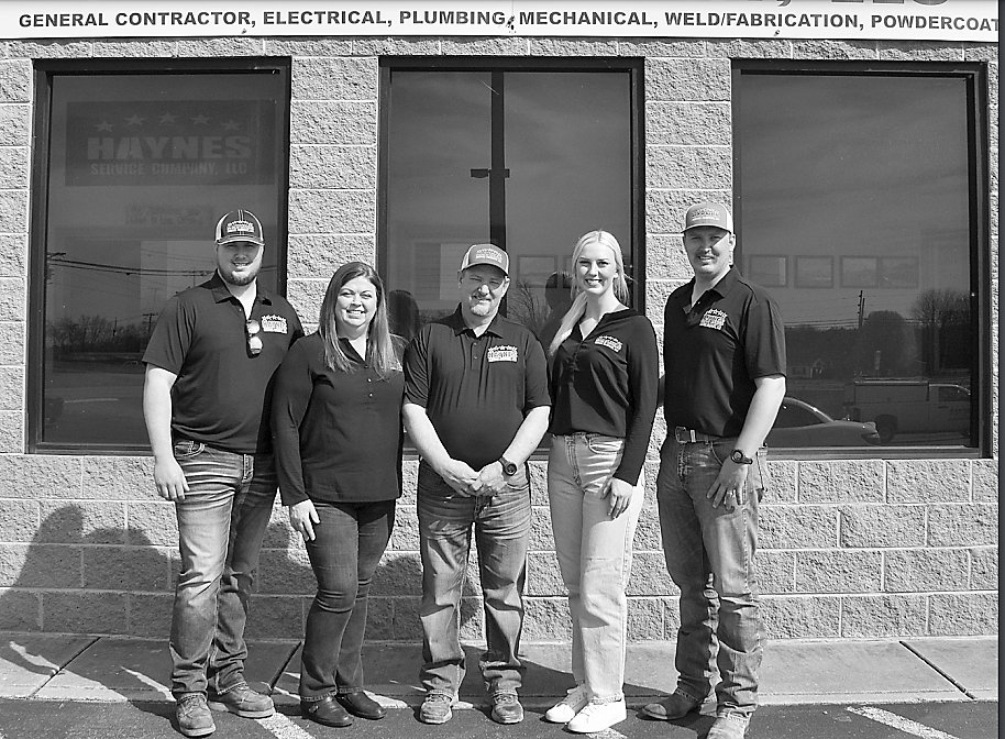 Haynes Service company in Unionville is certainly a family operated business. From left, Luke, Susan, Andy, Emma and Zach Haynes. Andy and Susan started the company 25years ago.