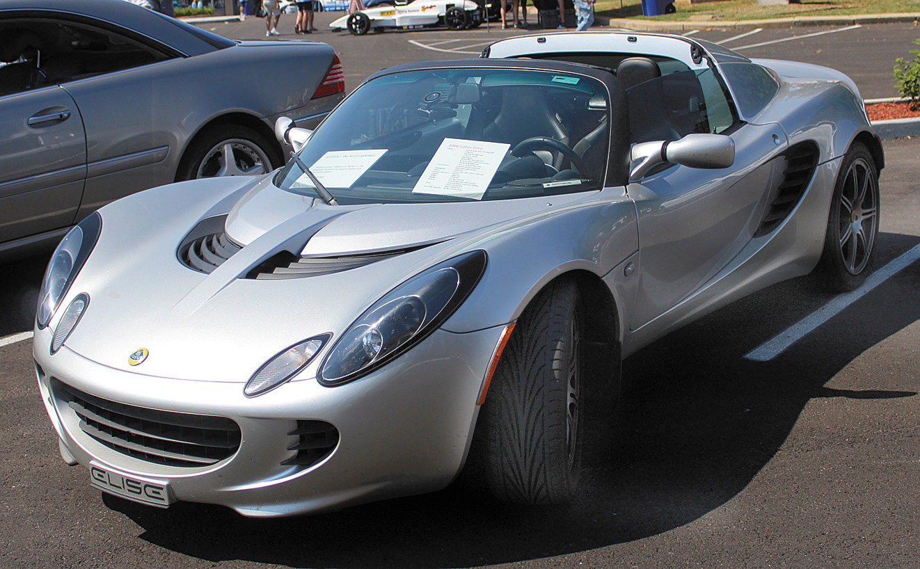 A Lotus Elise is ready to roll.