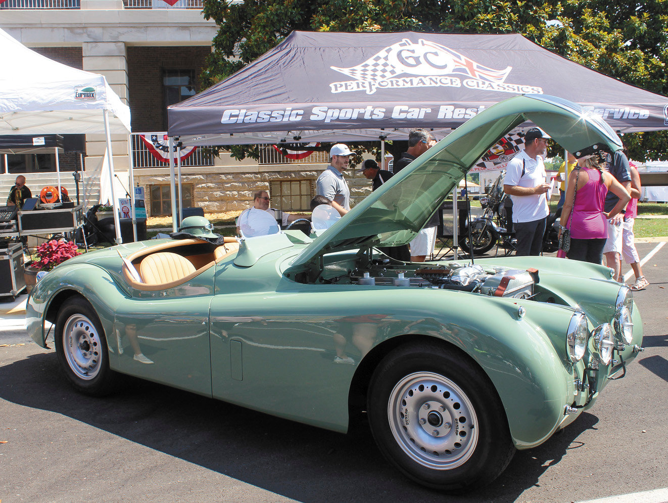 GC Performance Classics, currently of Nashville but planning a move to Shelbyville, displayed this early Jaguar.
