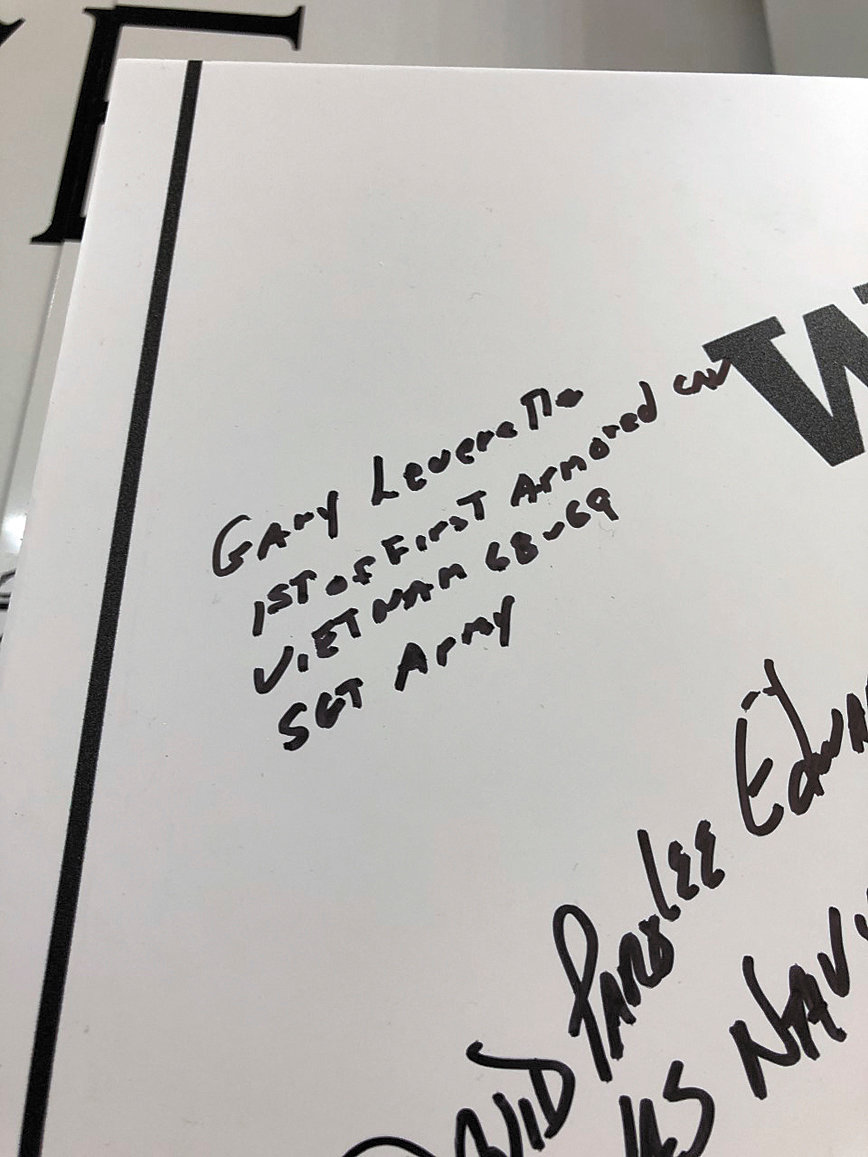A closer look at Leverette’s signature.