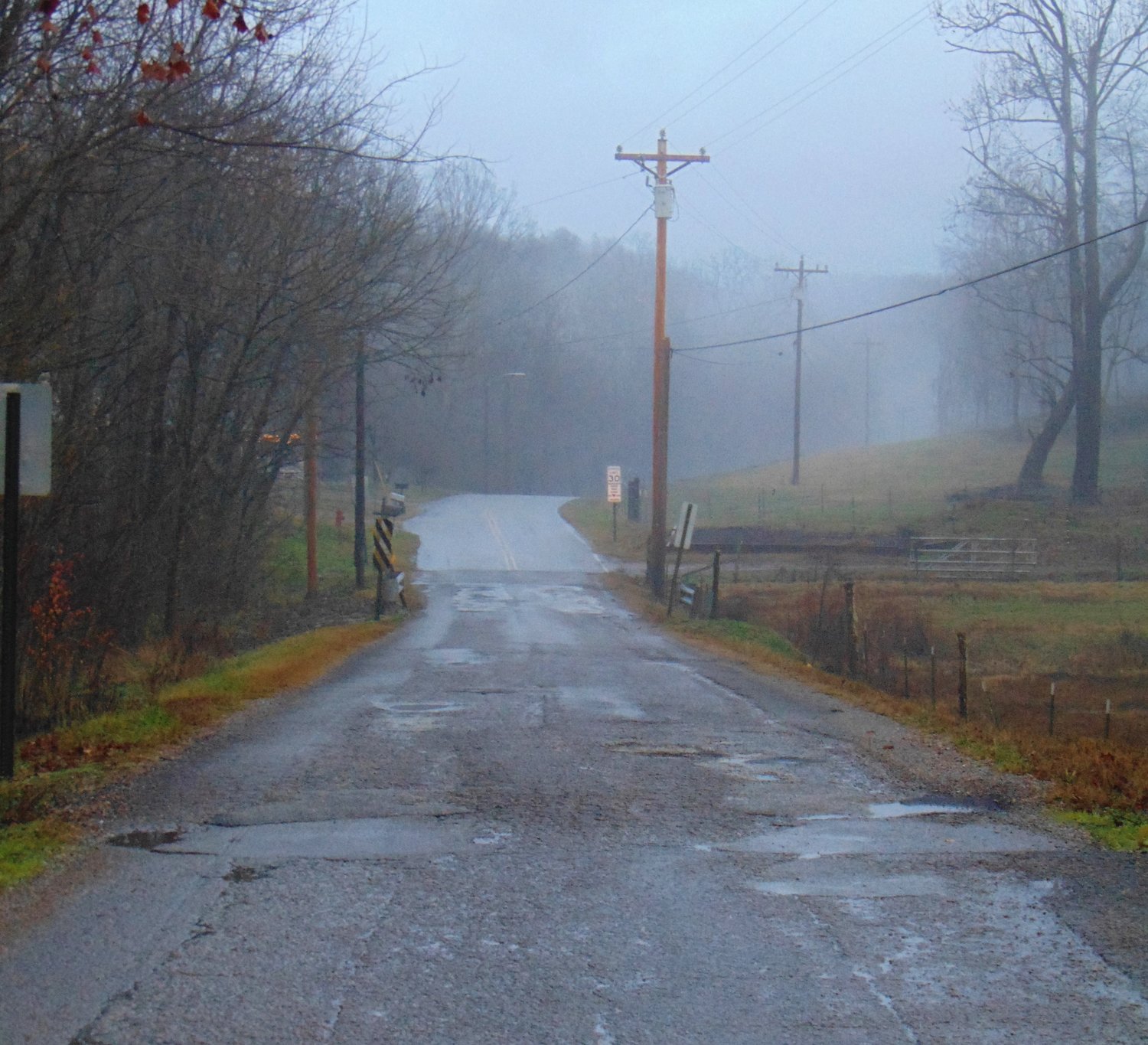 Normandy’s road repaving will be a relief for many traveling down Cascade Hollow
Road, especially on a rainy day.