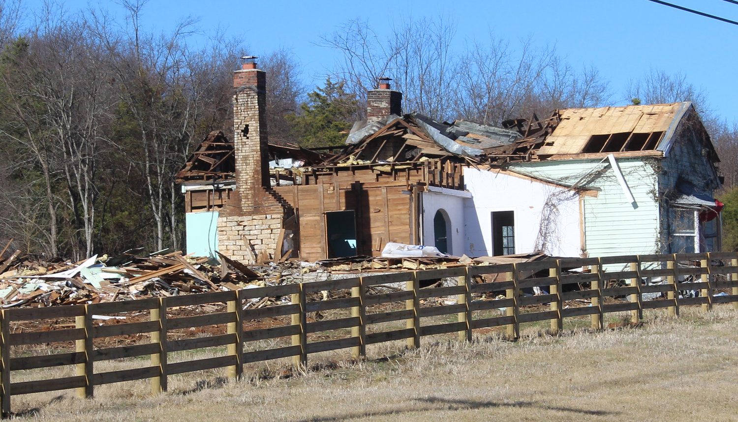 The area around U.S. 231 north of Shelbyville also continues to evolve. Among the changes is the removal of this older home, once stately but recently in a state of disrepair, just north of Deason.