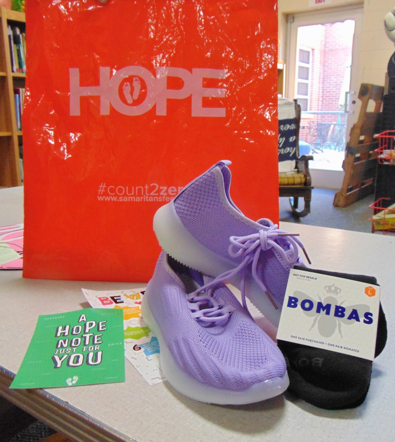 Students at Southside will get a free pair of unbranded shoes and a pair of new socks.