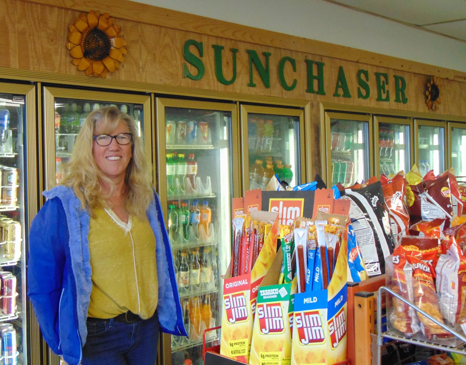 Tracey Strassner (pictured) and Jennifer Meyer opened Sunchaser Market four years ago.