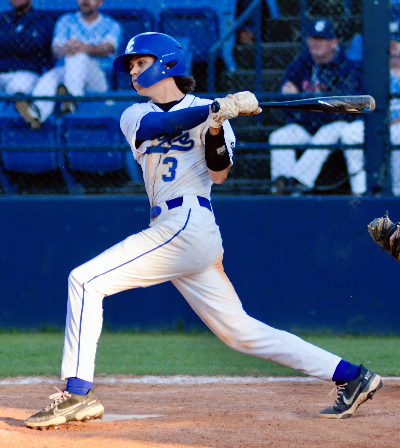 Junior Nick Hopper came up with a two-run walk-off double for Shelbyville Central in district tournament action against Warren County in the bottom of the 10th inning.