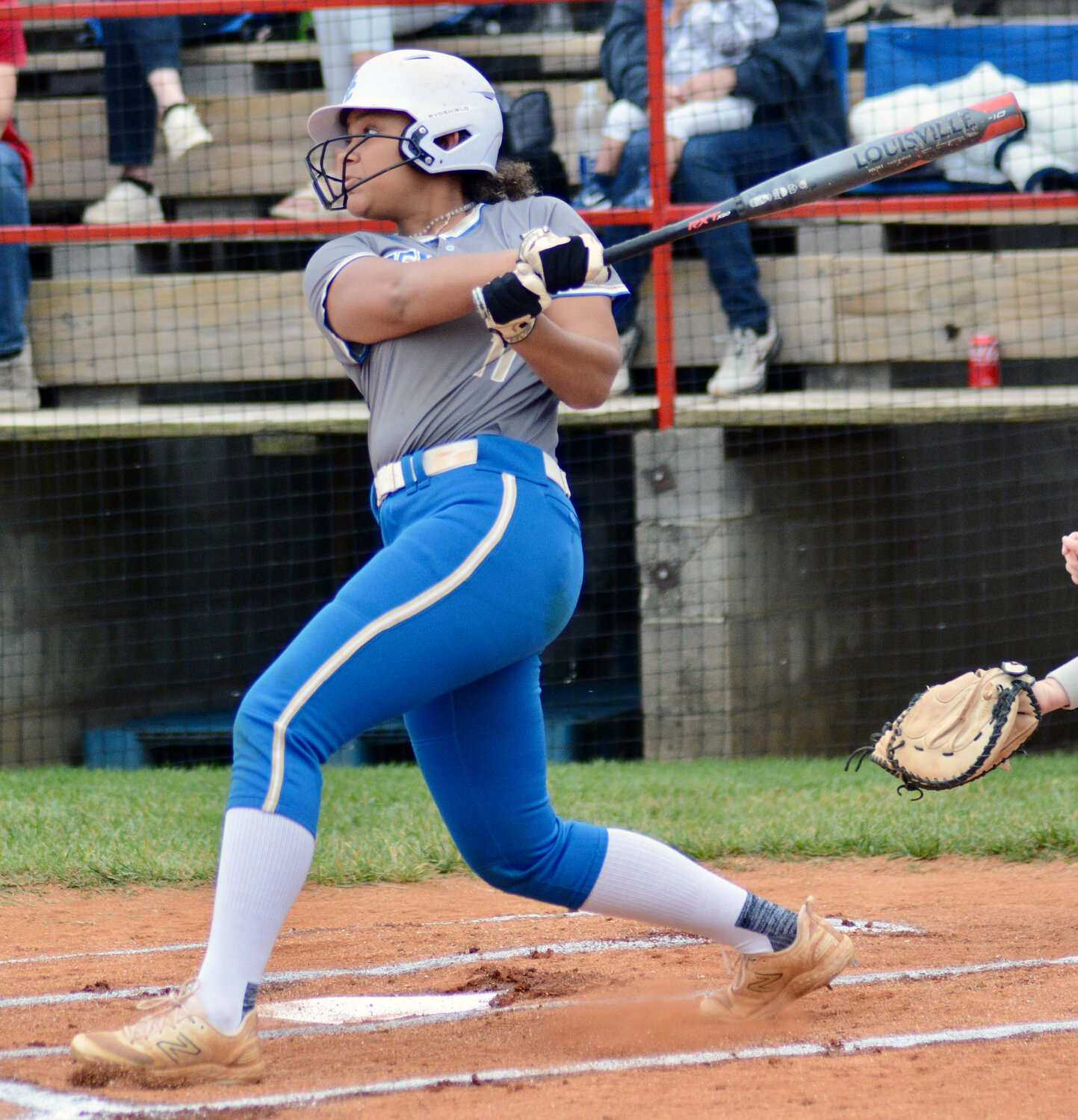 Golden Eaglette Lilly Brown has had an explosive District 6 4-A tournament thus far including a grand slam and another home run Friday night against Franklin County.