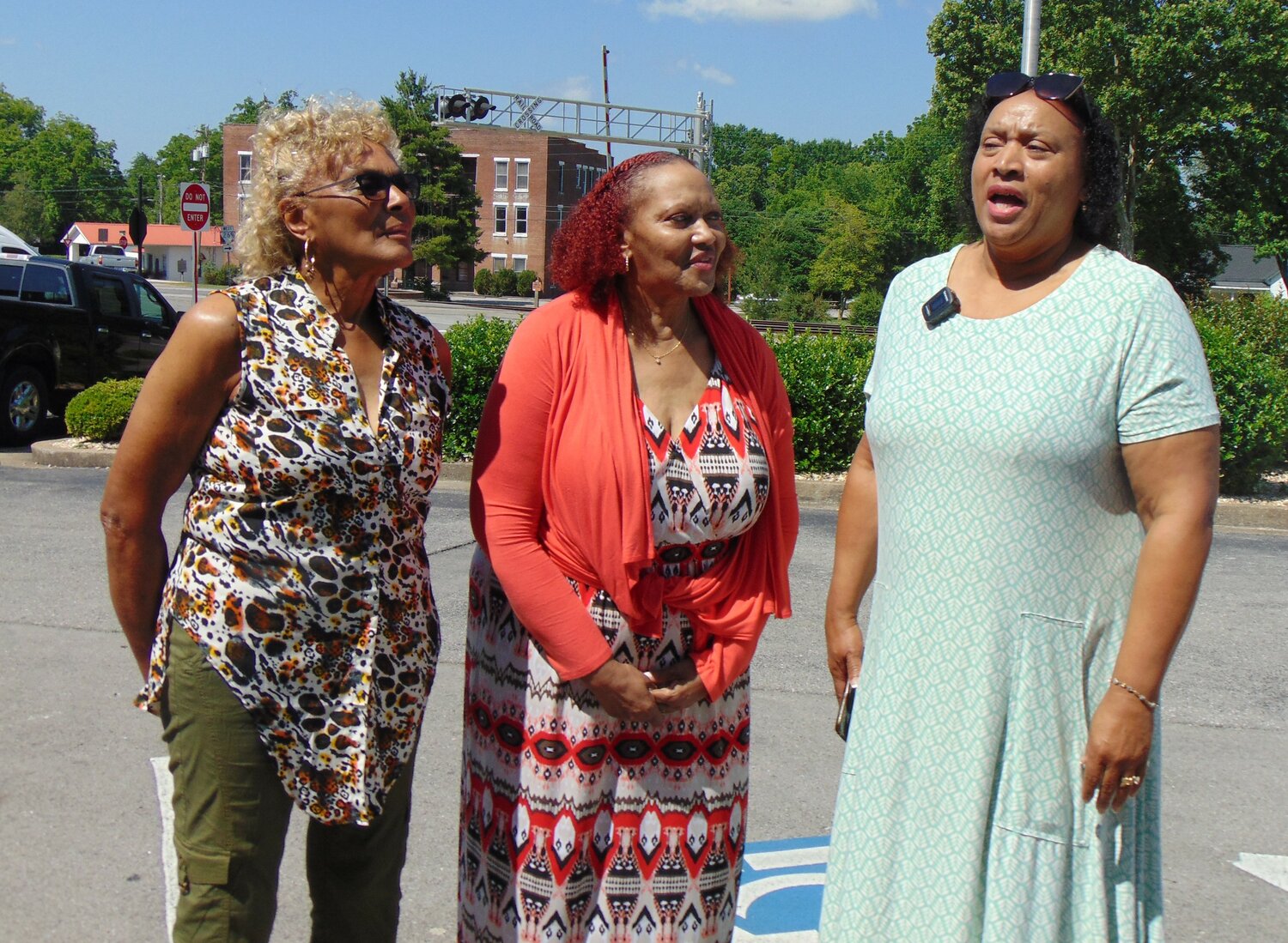 Sarah Cleveland Settles with sisters Deborah Cleveland King and Evonne Cleveland McChristian. Jimmy Cleveland was their father’s (Thomas Cleveland, Sr.) brother so they called him “Uncle Jimmy” or simply, James.
