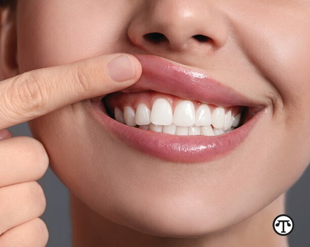 For good health and strong teeth, treat your gums well.