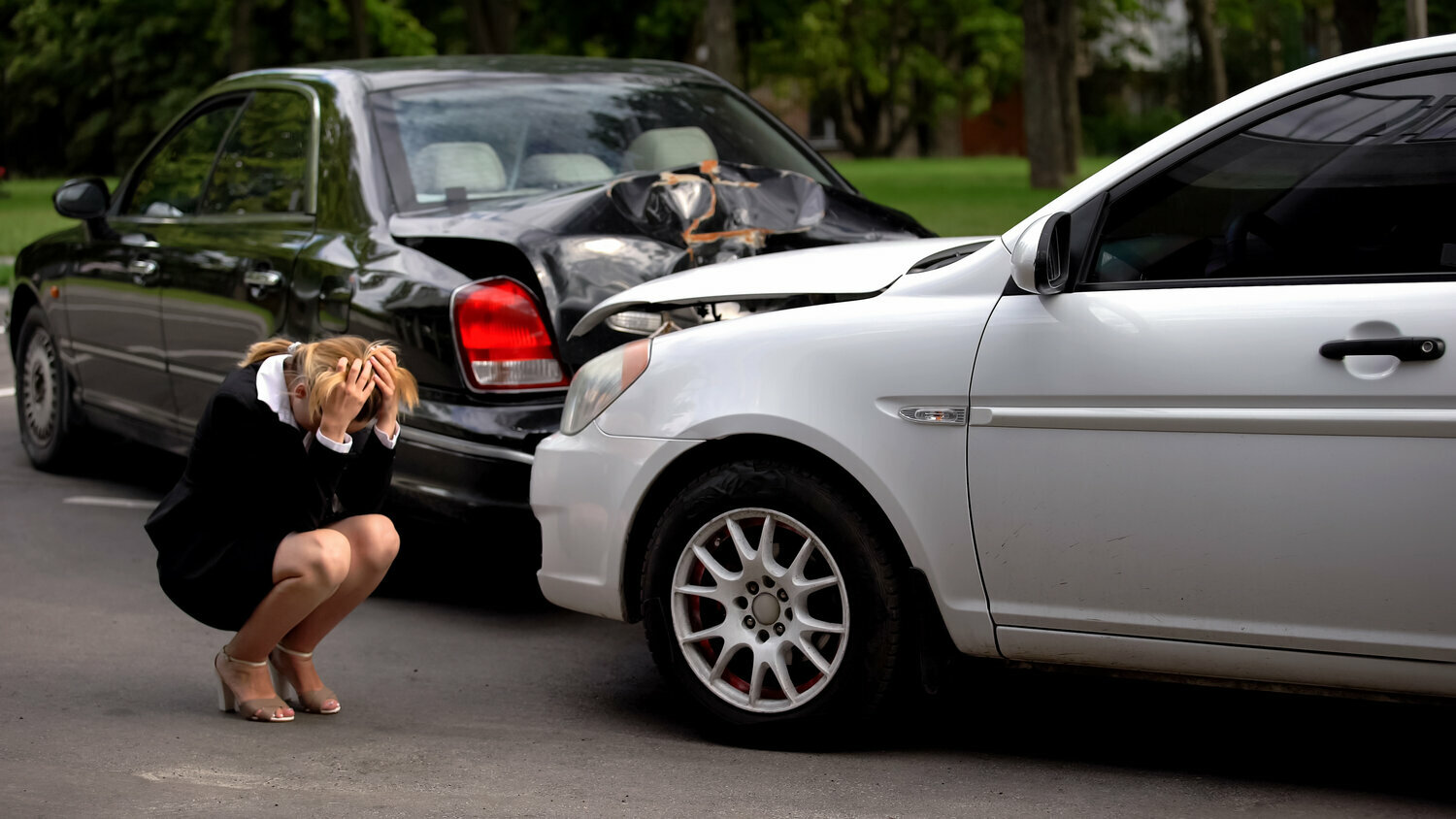 Car accident stress.