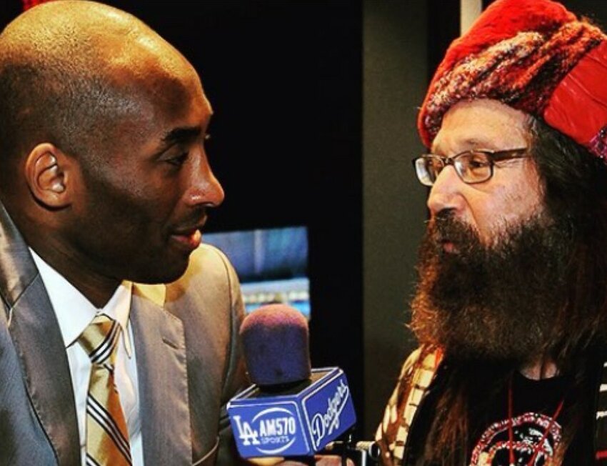 Vic Jacobs, popularly known as ‘Vic the Brick’, interviewing the late Kobe Bryant with whom he had a close friendship during his time with the LA Lakers.