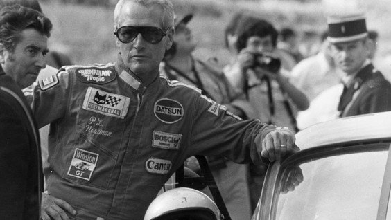 Hollywood icon Paul Newman shown at the 1979 24 Hours of Le Mans where he and his team placed 2nd driving a Porsche 935.